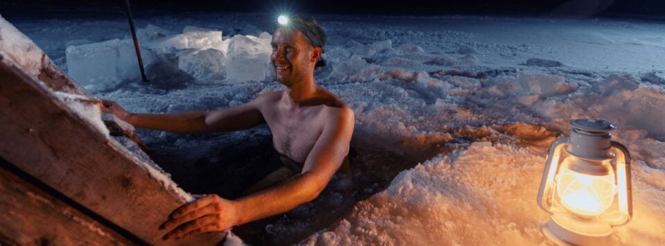 Ice swimming